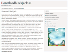 Tablet Screenshot of downloadblackjack.se